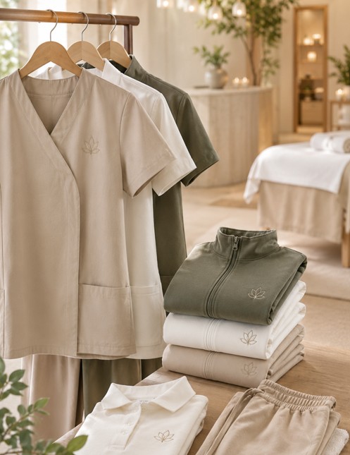 odzież firmowa dla salonu spa